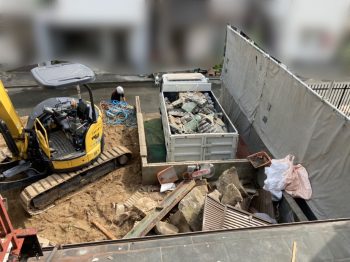 川西市　木造鉄骨造+立駐解体工事（2）